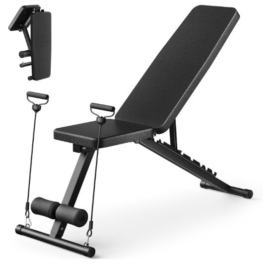 VUSIGN Adjustable Weight Bench for Home