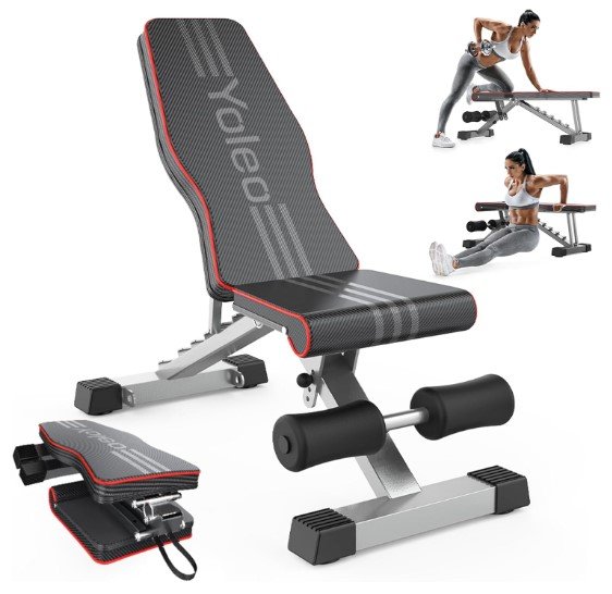 Yoleo Adjustable Weight Bench for Dumbbell