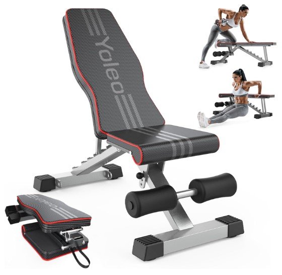 Yoleo Adjustable Weight Bench