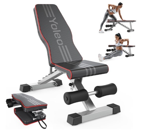 Yoleo Weight Bench for Dumbbells Workouts