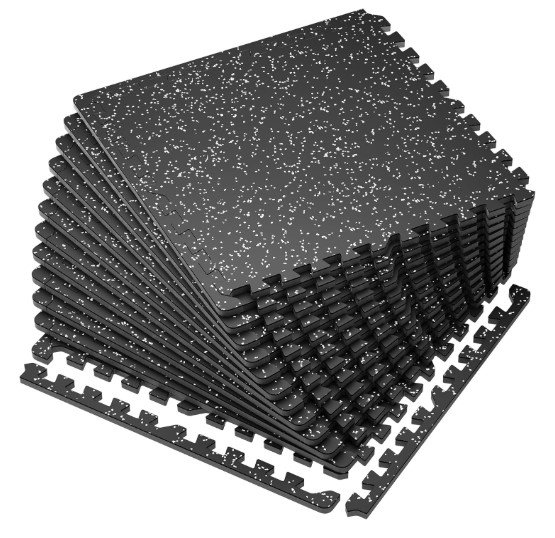 SUPERJARE Interlocking Gym Flooring for Home Gym