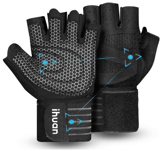 ihuan Ventilated Weight Lifting Gym Gloves