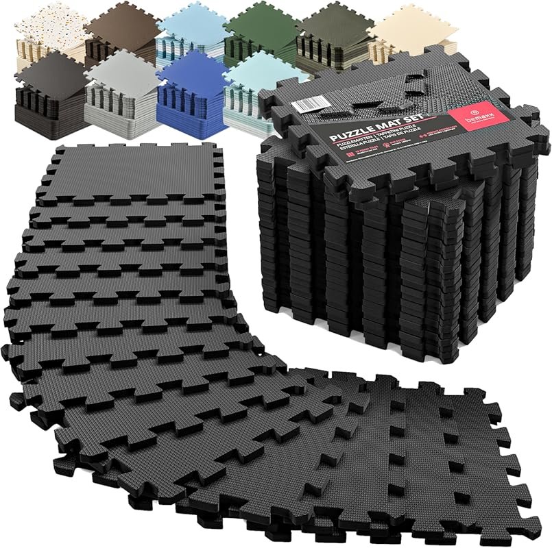 bemaxx 18-Pack EVA Interlocking Foam Gym Mats, 12.6