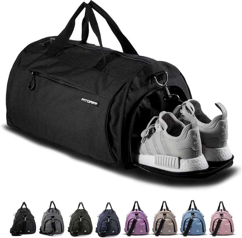 Fitgriff Gym Bag for Men & Women – Duffle with Shoe & Wet Compartment 