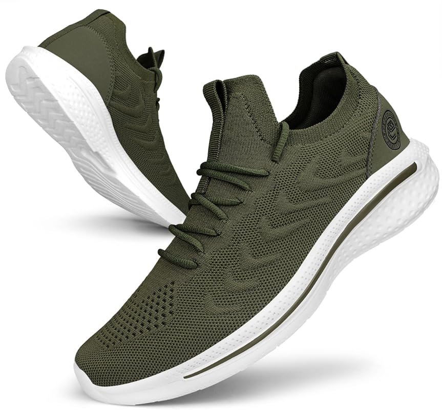 Lightweight Slip-On Men's Tennis Shoes for Running, Gym, and Athletic