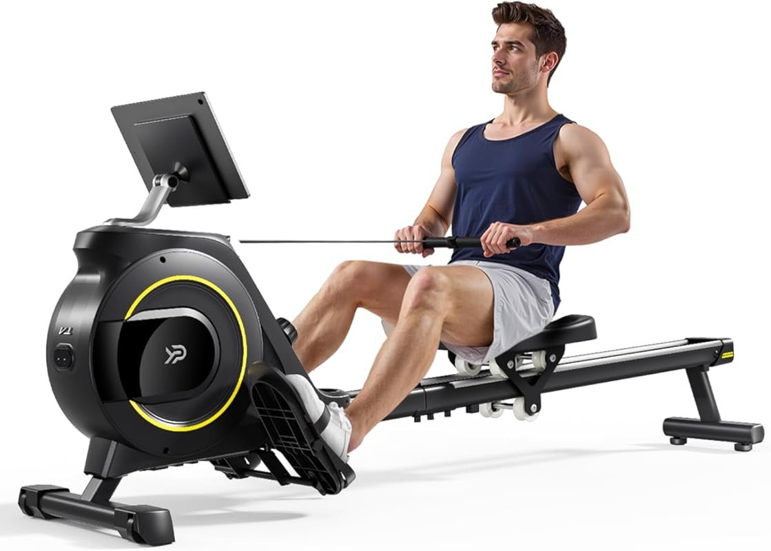 Silent Magnetic Rowing Machine with 16 Resistance Levels, 350 LB Capac