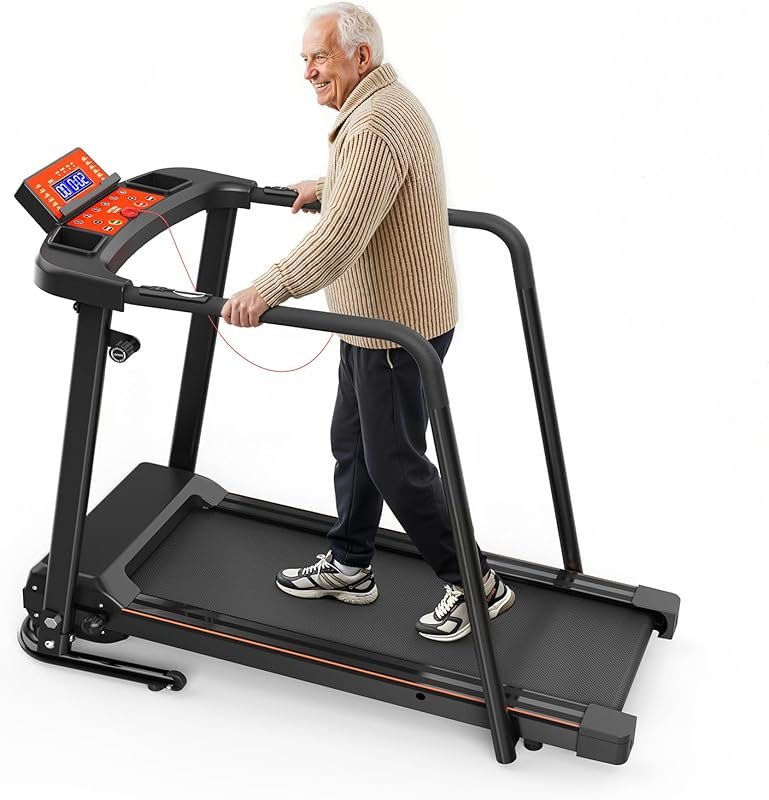 Lastforever Walking Treadmill with 2.5HP Motor, Heart Rate Monitor & E