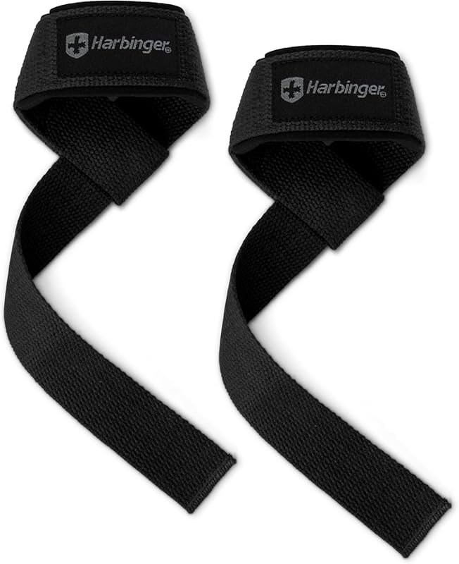 Soft Neotek Padded Cotton Lifting Straps with Reinforced Edges for Wri