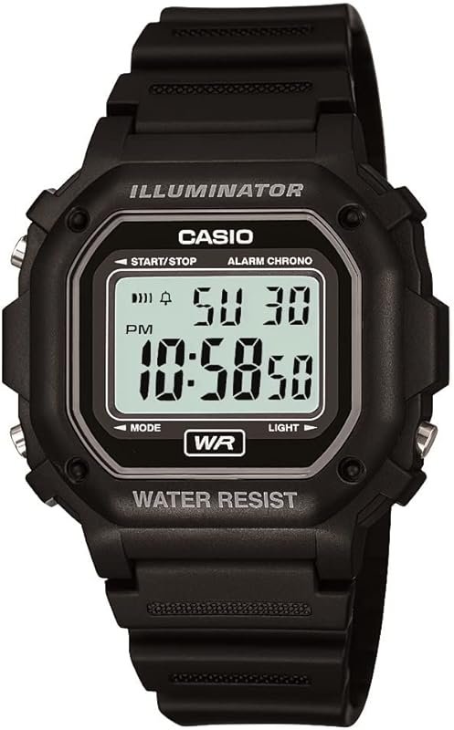 Casio F108WH Digital Watch with LED Light, Stopwatch, Alarm & 7-Year B