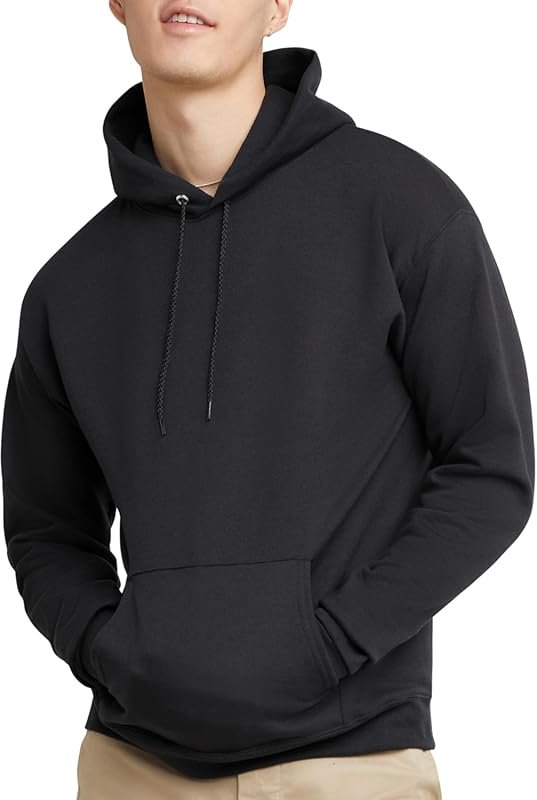Hanes Men's EcoSmart Midweight Fleece Pullover Hoodie – Soft, Durable