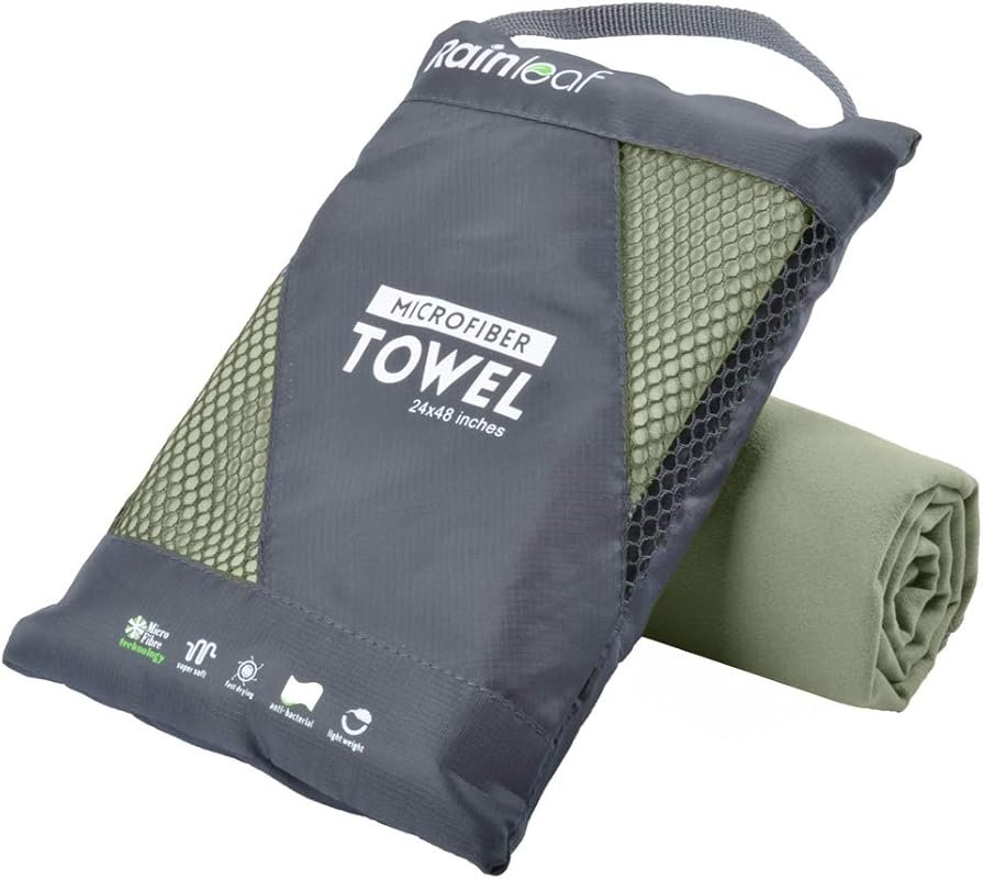 Ultra-Compact Microfiber Travel Towel, Quick Dry & Super Absorbent for