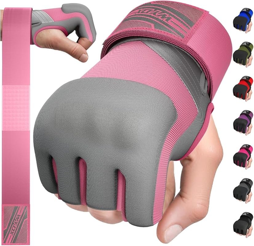 WYOX Gel Boxing Hand Wraps – 80cm Padded Inner Gloves with Quick Wrist
