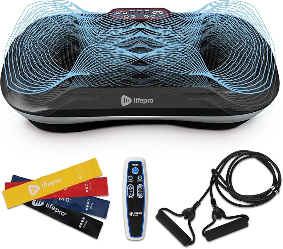 Vibration Plate for Full-Body Workouts, Lymphatic Drainage, and Muscle