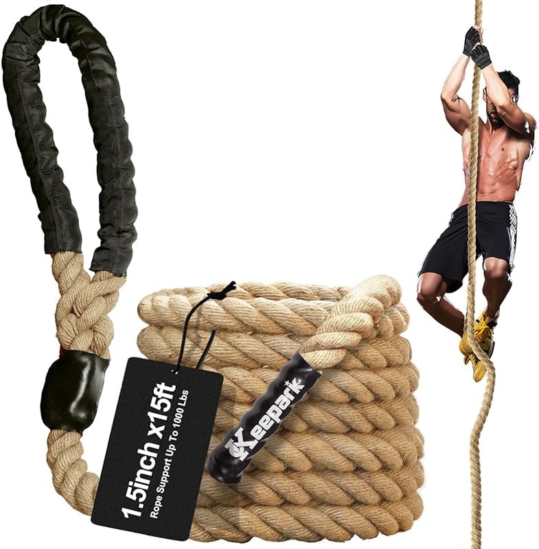 Versatile 1.5 Inch Climbing Rope for Adults & Kids, Fitness & Strength Training
