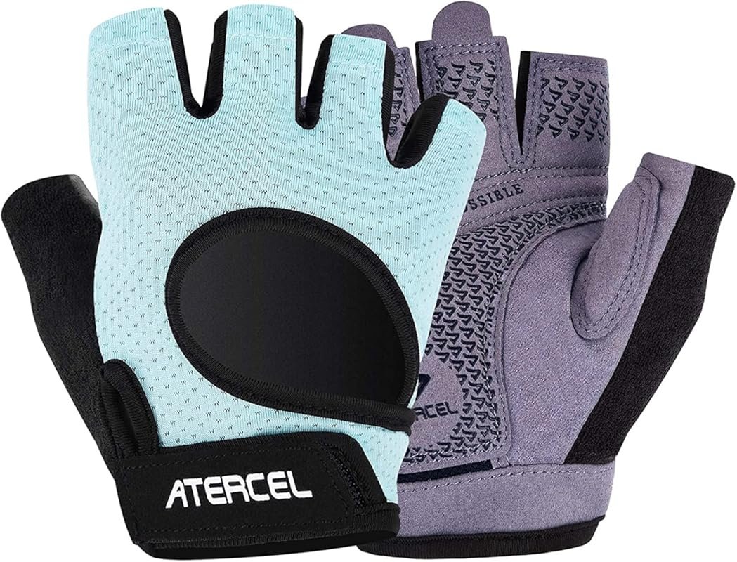 ATERCEL Full Palm Protection Lightweight Workout Gloves for Gym, Cycli