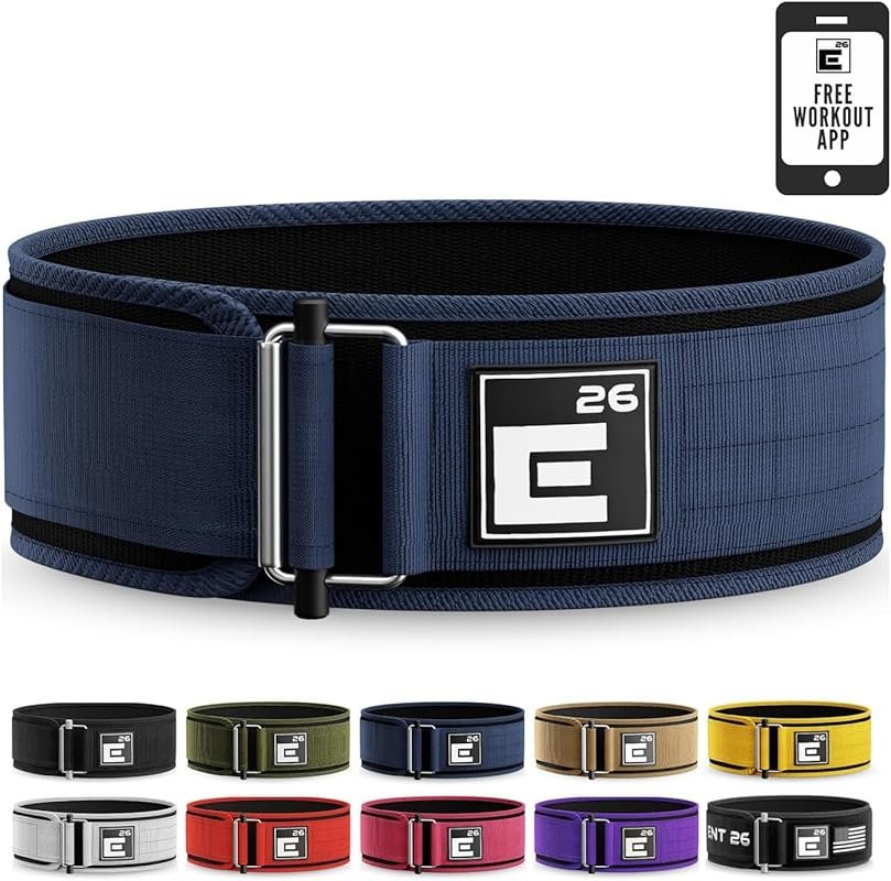 Element 26 Self-Locking Weight Lifting Belt for Men and Women – Premiu