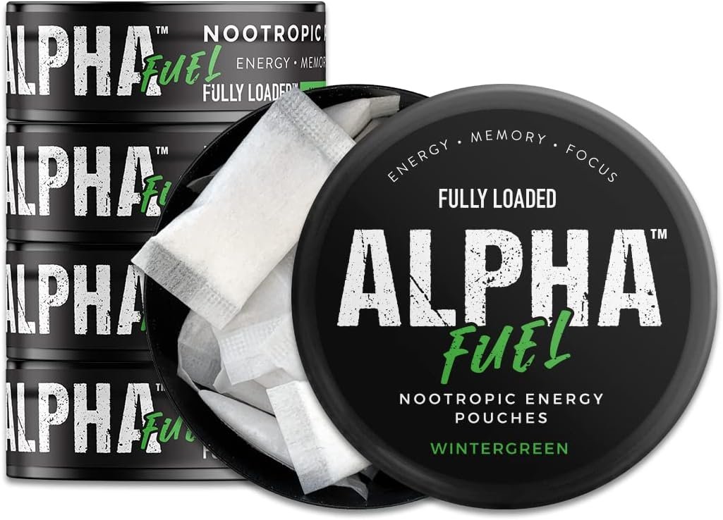Fully Loaded Alpha Fuel Nootropic Pouches with Caffeine, Alpha GPC & Tyrosine