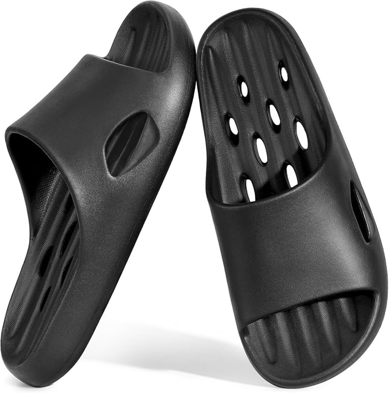 Quick-Dry Shower Slippers with Holes for Men and Women, Non-Slip Indoor Pool Sandals