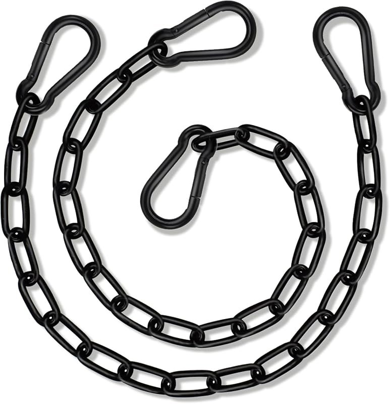 25 Inch Heavy Duty Hanging Swing Chain with 4 Carabiners, 660LB Capaci