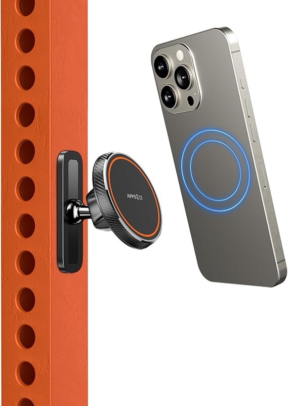 APPS2Car Magnetic Phone Mount for Gym with Alloy Base & Ball Joint, Du