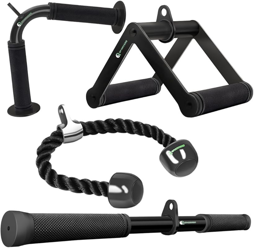 Cable Machine Attachment Set for LAT Pulldown, Weight Machine Accessor