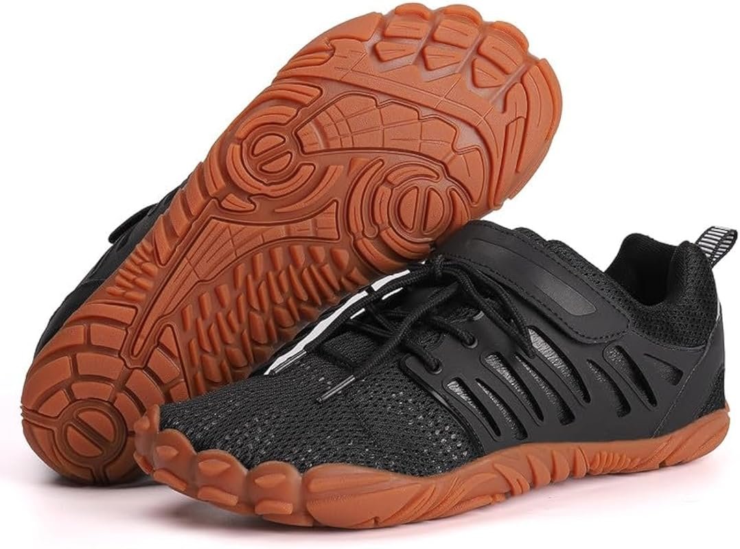 Men's Barefoot Shoes with Wide Toe Box and Zero Drop for Gym, Weightlifting, Running, and Hiking