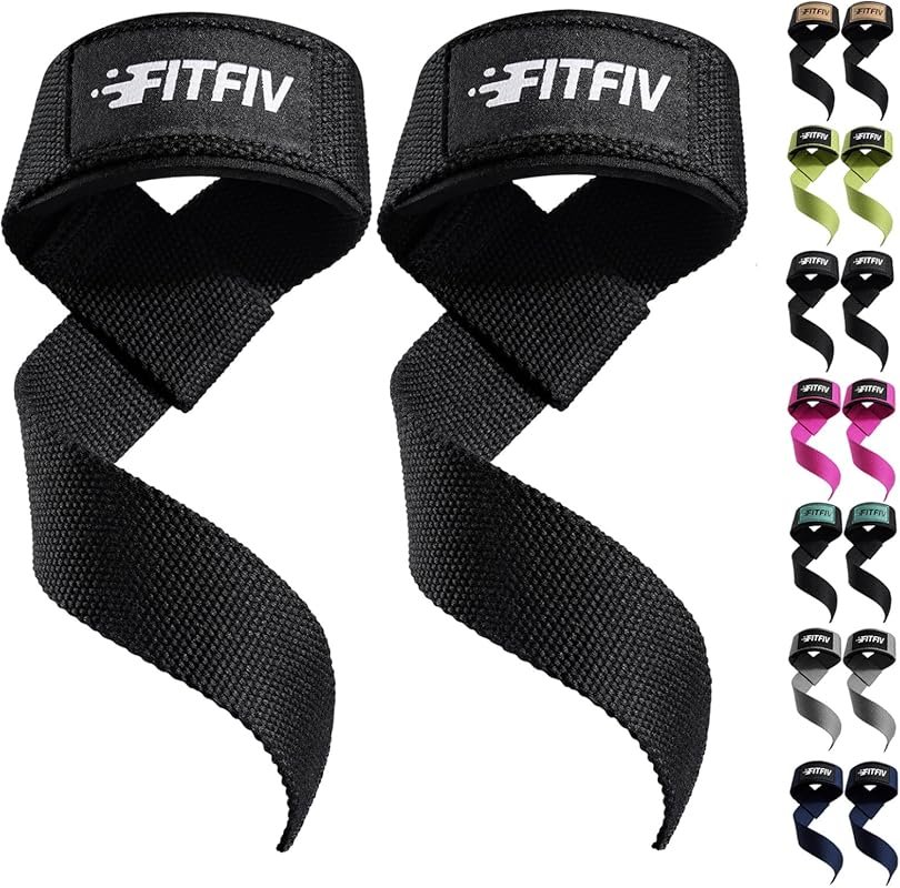 Neoprene-Padded Wrist Straps for Weightlifting & Gym Strength Training