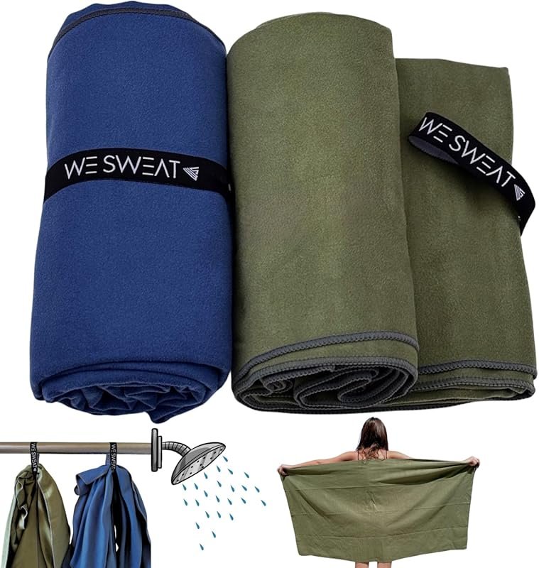 Odor-Free Microfiber Towels with Silver Ion, Ultra Compact & Quick Dry