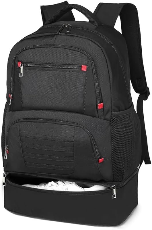 Seyfocnia Waterproof Gym Backpack for Men with Shoe Compartment, Light
