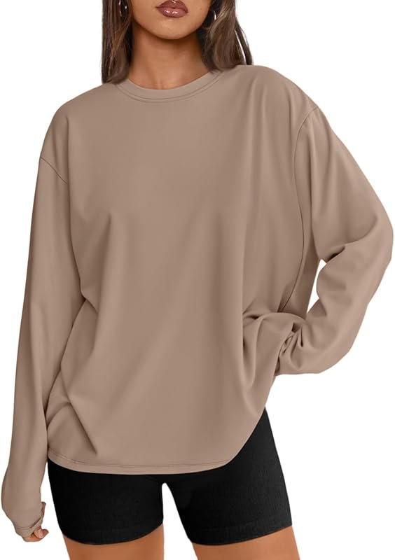 Trendy Queen Oversized Long Sleeve T-Shirts for Women – 2026 Y2K Casua