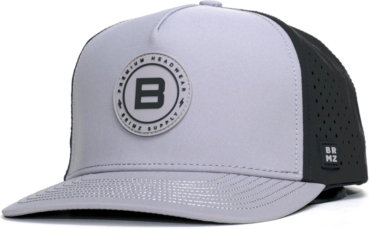 BRIMZ Outdoor Performance Hat – Water & Sweat Resistant, Breathable, M