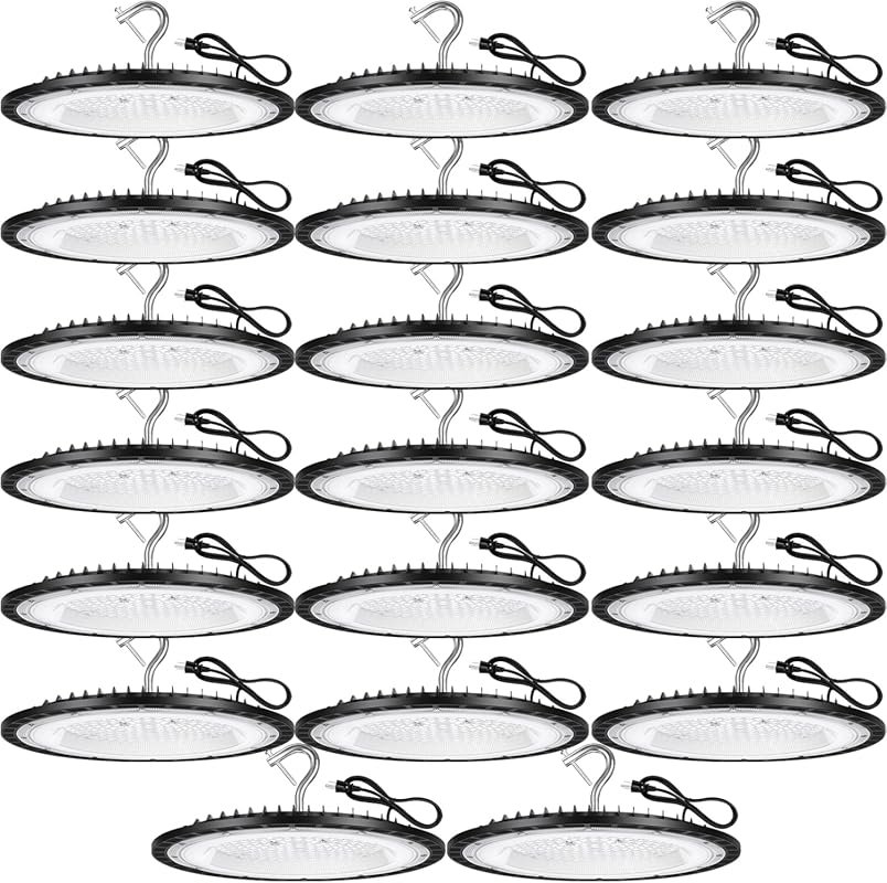 20-Pack 150W UFO LED High Bay Light, 21000LM 5000K Daylight, 650W Equi