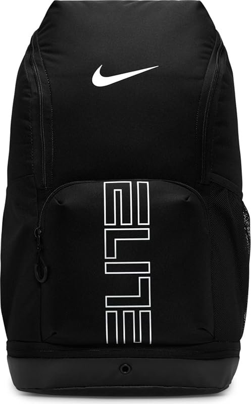32L Nike Varsity Elite Backpack in Black/Black/Metallic Silver, Unisex