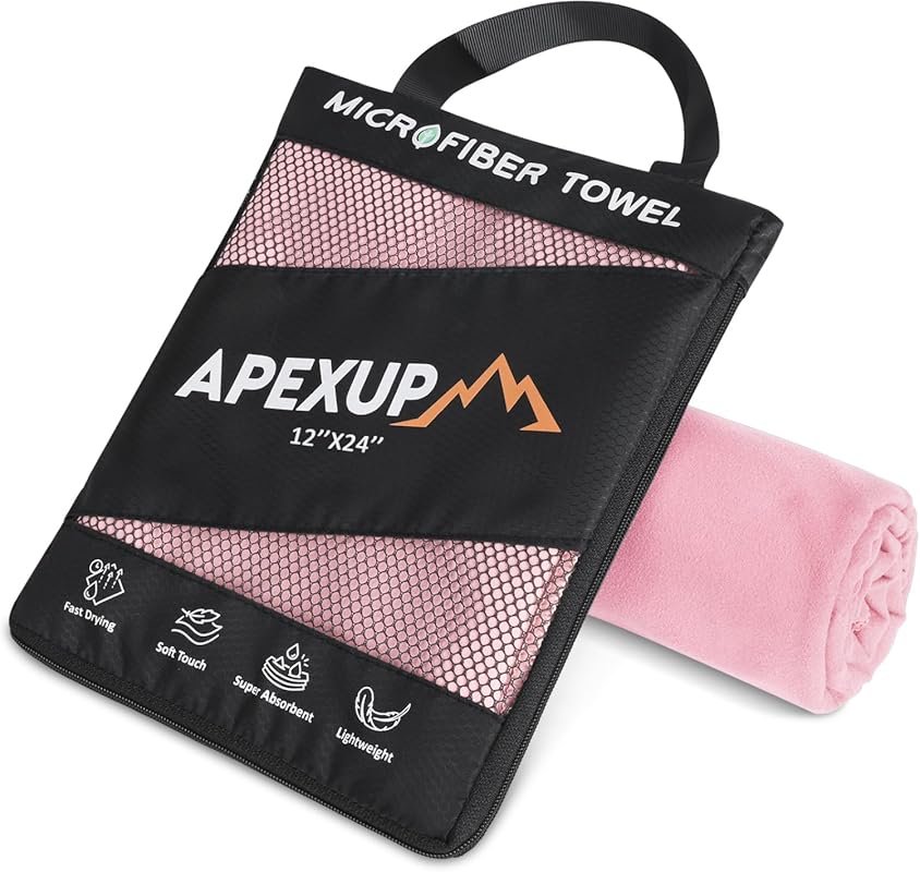 Lightweight Microfiber Travel Towel, Quick Dry & Ultra Absorbent for Y