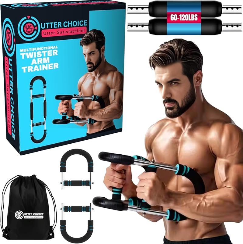 Gorilla Bar Twister Arm Trainer – 30-120LB Adjustable Chest Exerciser 