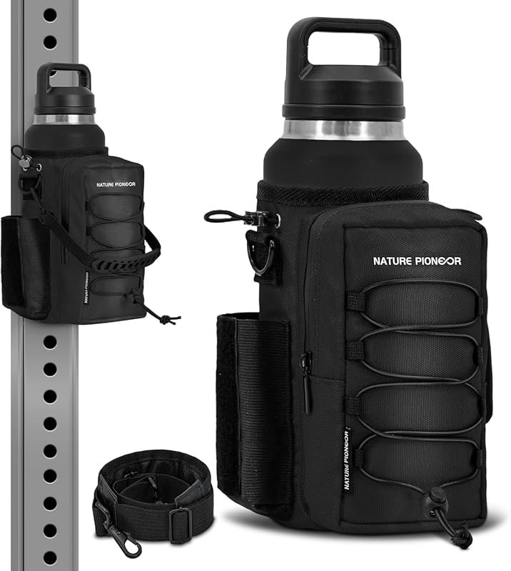 Magnetic Gym Bag for Men & Women with Water Bottle Holder, Crossbody Strap & Phone Pockets