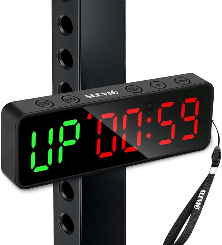 Large LED Digital Gym Timer with Magnetic Back for Home, Garage, and Schools