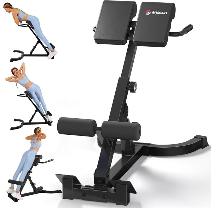 All-in-One Roman Chair – Foldable Back Extension Machine for Core, Ab 