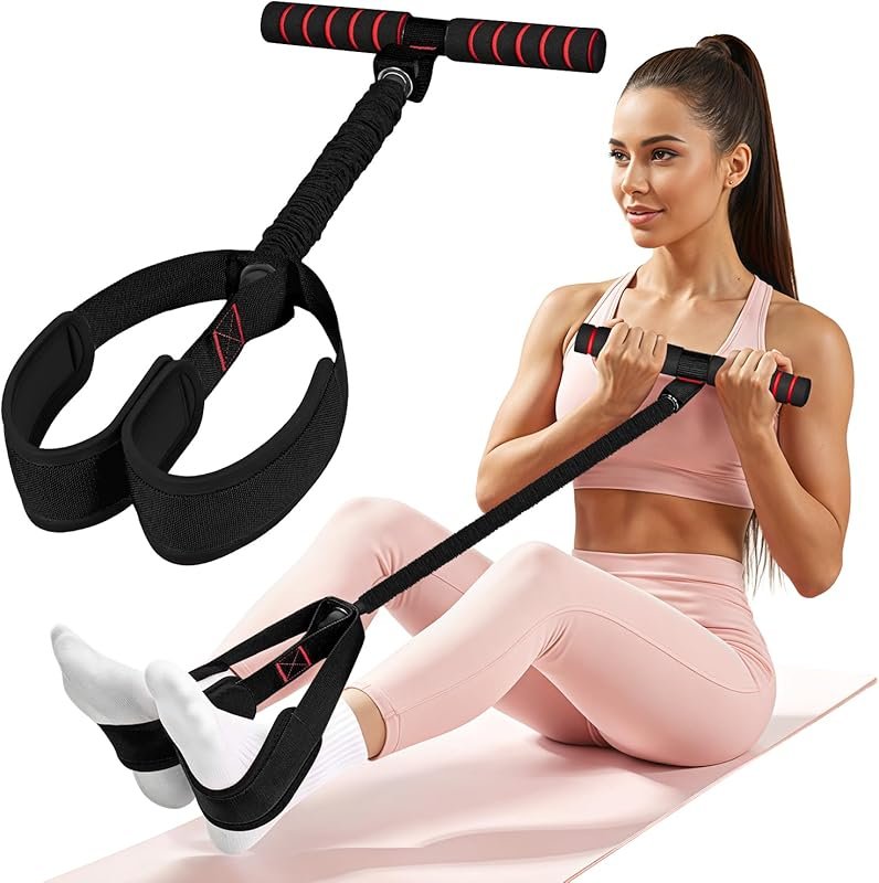 Pedal Resistance Bands with Handles – Full Body Workout for Glutes, Le