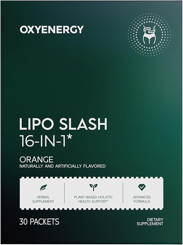 OxyEnergy LIPO Slash 16-in-1 Natural Weight Loss Supplement – Supports