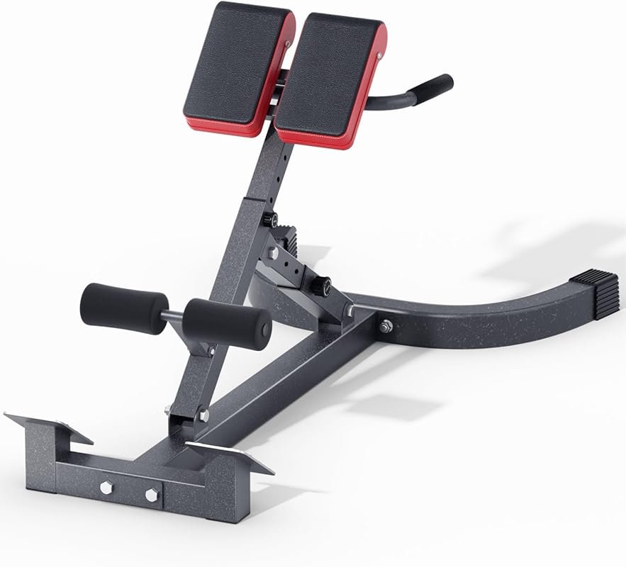 500LB Capacity Roman Chair – Adjustable Hyperextension Machine for Glu