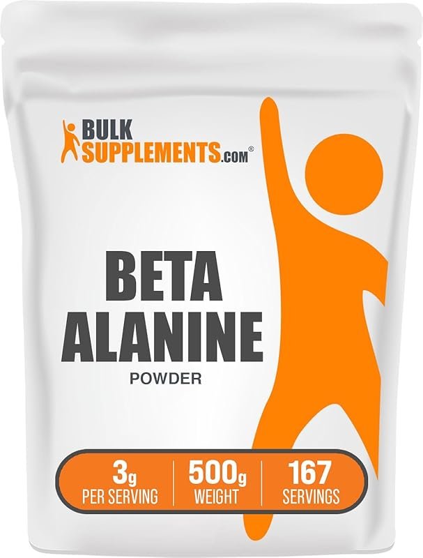BulkSupplements.com Unflavored Beta Alanine Powder Pre-Workout Supplem