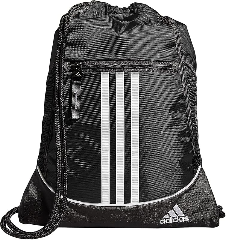 adidas Alliance Sackpack Drawstring Backpack Small Gym Bag for Sports 