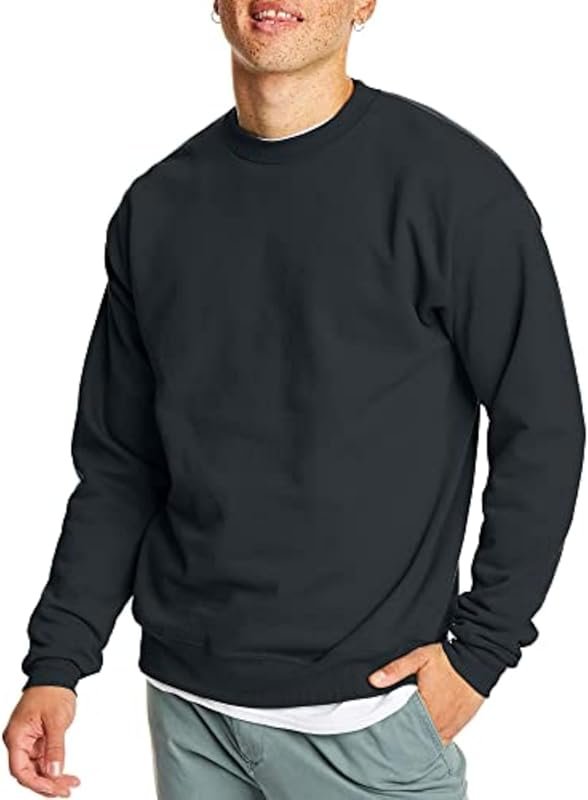 Hanes Men's EcoSmart Fleece Crewneck Sweatshirt Big & Tall 1 or 2-Pack