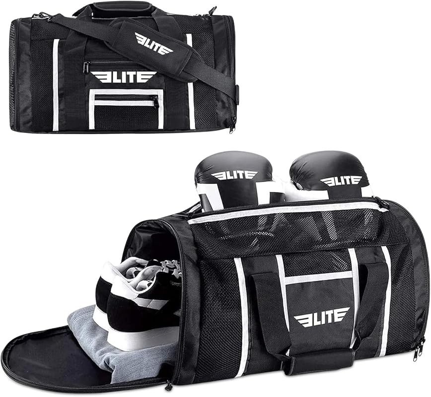 Elite Sports Boxing Gym Duffle Bag for MMA BJJ Jiu Jitsu Gear Athletic