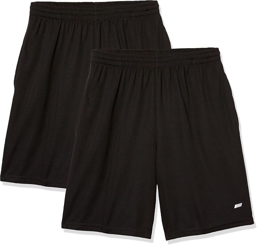 Amazon Essentials Men's Loose-Fit Performance Tech Basketball Shorts,