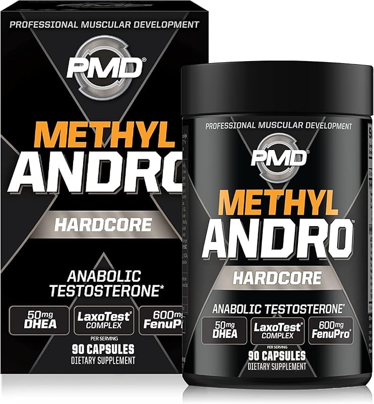 PMD Methyl Andro Hardcore for Testosterone Support & Lean Muscle, 90 C