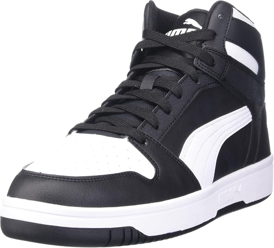 PUMA Men's Rebound Layup Mid Sneakers High-Performance Athletic Cushio