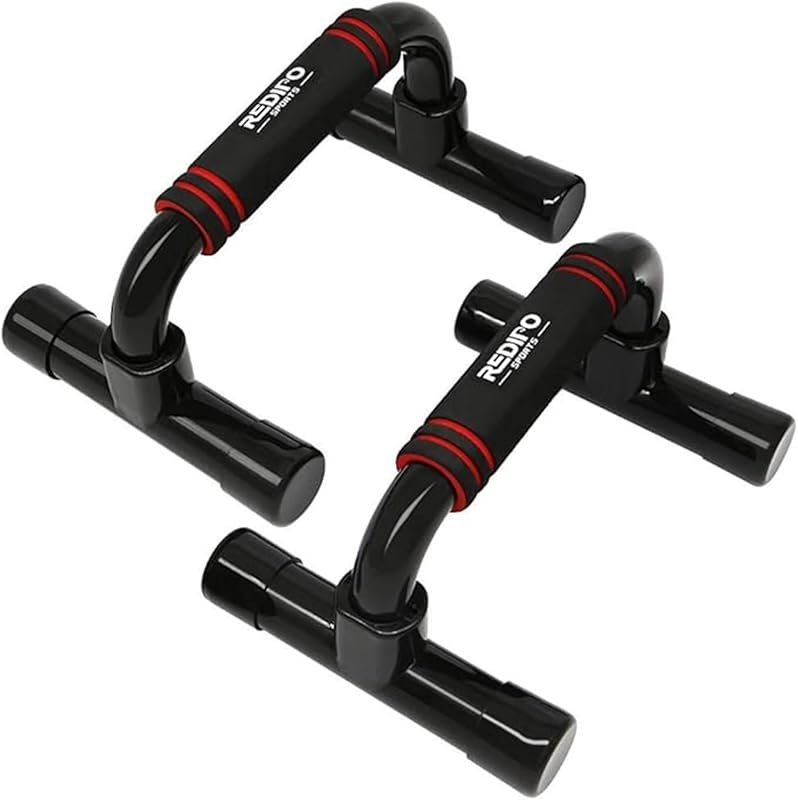 Ergonomic Push-Up Bars with Anti-Slip Handles for Home Fitness, Portab