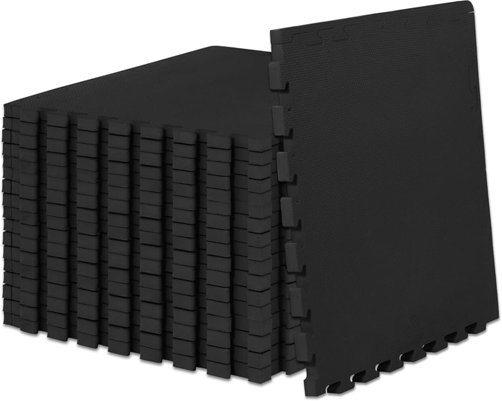 ProsourceFit Extra Thick 1 Inch Puzzle Exercise Mat EVA Foam Interlock